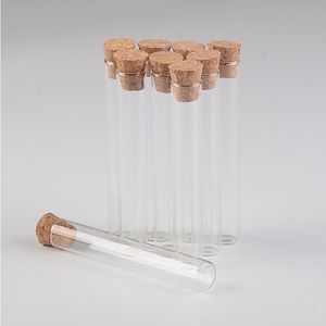 5 ml 12*75 mm małe szklane testowe fiolki słoiki z korkami Stopper Pusta szklana przezroczyste butelki słoików masonowych 100pcs bezpłatna wysyłka plhox