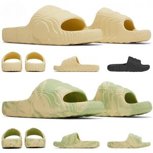 adilette 23 Slides sandali firmati uomo donna cursori pantofole scarpe di lusso pantoufle piattaforma infradito Magic Lime Desert Sand Bone