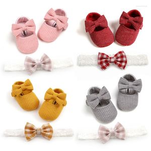 First Walkers 3-Piece Set Baby Girl Shoes Toddler Embroidery Flower Cotton Soft Anti-Slip Sole Born Infant Princess