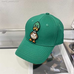 HUMAN MADE Cartoon Duck Embroidery Baseball Caps Adjustable Snapback Visors Trend Hip Hop Caps Outdoor Sports Sun Hats Gorras