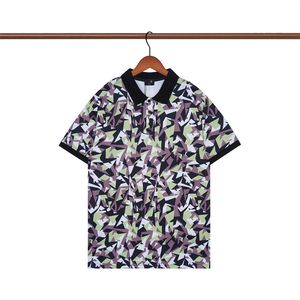 Designerskie koszule polo luksusowe polo casual męskie t -koszulki wąż pszczoła liter druk haftowy moda High Street Man Tee RN29
