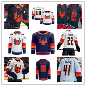 Max McCormick Maglia da hockey Coachella Valley Firebirds Kole Lind Tye Kartye Cameron Hughes Brogan Rafferty Jesper Froden Ryker Evans Andrew Poturalski Schuldt