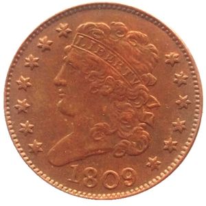 Clássico dos EUA HEAD MEIO centavos 1809-1836 Datas para moedas de cópia 100% cobre escolhidas