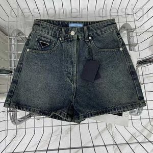 Etekler tasarımcı kadın etek moda denim uzun şık harfler bölünmüş pantolon klasik desen bir çizgi kadın bahar pantolon kıyafetler 23SS lu3b