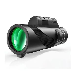 Monocular 50X60-HD com suporte para smartphone e tripé, telescópio monocular bifocal, para observação de pássaros, caça, caminhadas