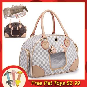 Hundbilstol täcker husdjur kattvagn bärare slingväska resor andningsbar bagage handväska bärbar enkel axel konstgjord läder