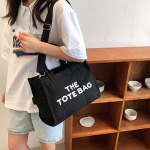 Tote Bag Leisure Canvas Büyük kapasiteli Çanta Kadınlar Çanta Lüks Alışveriş Çantaları Omuz Çantası 2022 Çanta ve Çantalar