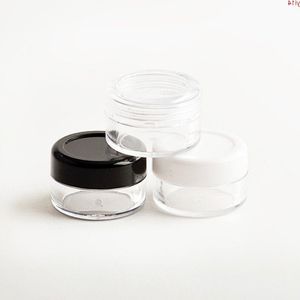 5g x 200 barattolo di crema cosmetica vuota bottiglie campione contenitori vasetti di plastica trasparenti vaso per nail art barattolo di latta PS di alta qualità Urell