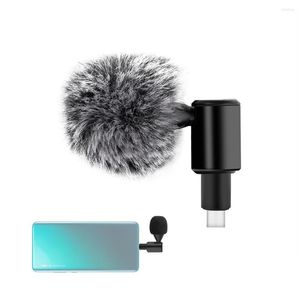 Mikrofone 3 5 mm Mini-Mikrofon Langlebige Kompatibilität Mobile Audio Drehen Rauschunterdrückung Heimelektronik Typ-C PU616B