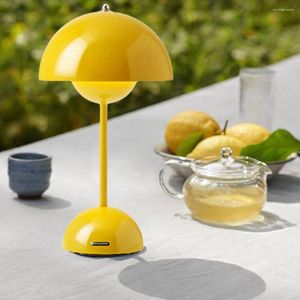 Candeeiros de mesa vintage moderno lâmpada led regulável toque recarregável luz noturna atmosfera mesa para quarto cabeceira decoração de casa