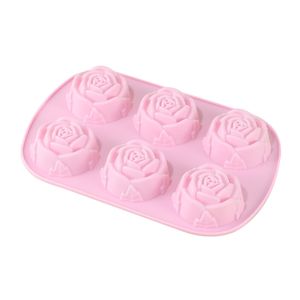 Roses Silicone Cake Mold Flower Molds Cake Tool Heart Gelatin Soap Jelly Mold Food Grade Case Kitchen Tools Silicone Mould 1224463