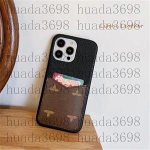 İPhone 15 için Üst Moda Tasarımcı Kart Cüzdan Telefon Kılıfları 14 PRO 14 13 12 11 PRO Max Case 15Pro 14prox 14plus 13pro 12pro logo kutusu ile