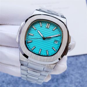 U1 Top Grade AAA Luxurys Watch Original Nautilus 5711 Стальная сетчатая полоса Аналог с даты марки для наручных часов.