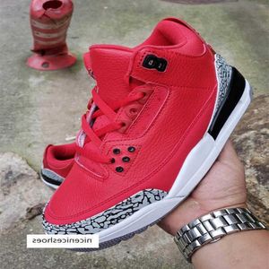 Athletic Outdoor Khaled DJ Air Jumpman 3 OG Grateful 3s III Red Kicks Herren Retro Sneakers Hohe Qaulitys Trainer2968