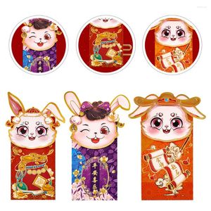 Embalagem para presente 18 unidades 2023 anos The Red Packets Luck Money Bag Cartão de felicitações Envelopes Cartoon Wallet Party Cute Chinese