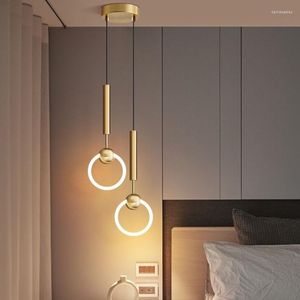 Pendant Lamps Nordic Luxury LED Chandelier Dining Room Kitchen Hanging Lamp Home Decor Lights Bedroom Bar Modern Light Fixtures