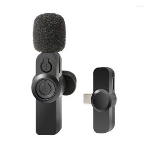 Микрофоны Lavalier Microphone Mini Wireless Plug-Play 2.4G-снижение шумоподавления видео