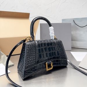 2023 bolsa de designer de moda bolsa de ombro feminina bolsa crescente bolsa crocodilo couro de crocodilo bolsa mensageiro de luxo bolsa carteira caixa de presente