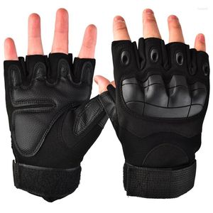 Cycling Gloves Men's Tactical Outdoor Half-finger Protective Sports Training Non-slip Mountaineering Full Finger