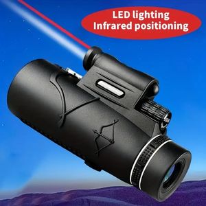 50x60 Monocular Telescope With Lamp Lighting And Laser Long-range High-power High-definition Binoculars For Outdoor Hunting