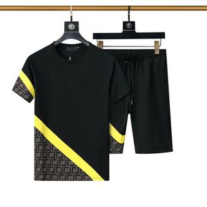 Lato Wysokiej Jakości Projektant Męskie Dresy Ustawia Jogger Bluzy Sportowe Strój Sportowy Mężczyźni Kobiety Krótki Rękaw Dresy Swetry Wzory Zestaw Odzieży Sportowej ss