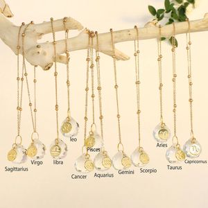 Constellation Sun Catcher Crystal Rainbow Suncatcher Crystal Glass Car Hanging Decoration Window Garden Sunlight Catcher Prism