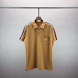 2NEW Fashion London England Polos koszule męskie projektanci koszule polo High Street Haftowanie drukowania T Shirt Men Summer Cotton Casual T-Shirtsq140