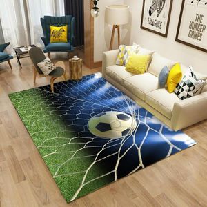 Carpets Fashion Carpet For Living Room 3D Soccer Pattern Print Large Rug Children Play Mat Home Decor DT27