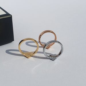 Rings for Women Gold Love Designer Rings Heart Sterling Sier Gift Engagement Mens Jewelry Woman Diamond Ring