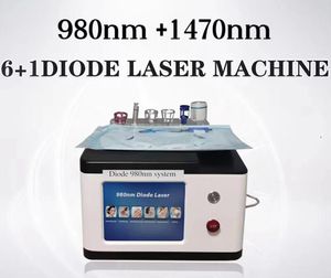 60 watt 980nm+1470nm diodlaser laser lipolys liposution kirurgi hud/EVLT/PLDD/tanddragning/blod spindelår borttagning fett minskar maskinen