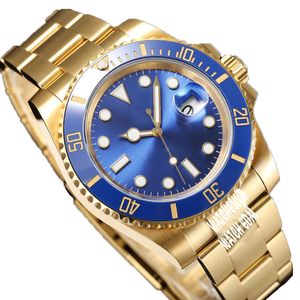 relógios de movimento de designer masculino safira cronógrafo à prova d'água luminoso analógico relógios de aço de luxo aço inoxidável ouro reloj relógios de pulso montre homme