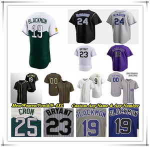 Baseballtrikot Charlie Blackmon Todd Helton Kris Bryant C.J. Cron Ryan McMahon Jurickson Profar Ezequiel Tovar Elias Diaz Harold Castro Kyle Freeland Austin Gomber