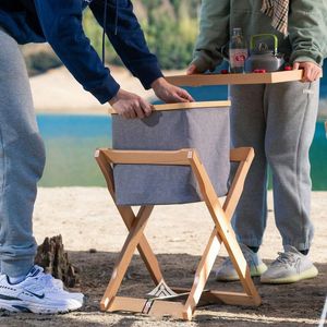 Camp Furniture Outdoor Terraces Camping Picnic Portable Foldbar Frame Square Small Lightweight Tea Table Avtagbar Mini Trips Desk