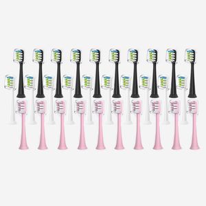 Cabeças de escova de dentes 20Pcs cabeças de escova de dentes substituíveis compatíveis com xiaomi SOOCARE X1 X3 X5 Sonic Electric Tooth Brush Bocais Vacuum Package 230609