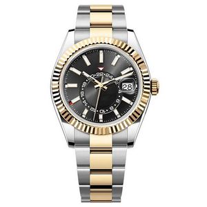 23SS Trusty Watch Erkek Saatler Sky 42mm Otomatik 2813 Hareket Saatleri Paslanmaz Çelik Tasarımcı Kutu Kağıtları ile Kadınları İzle Kadınlar