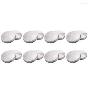 Storage Bottles BMBY-16 Pcs Stainless Steel Jar Lids 86Mm Sealed Leak Proof Cover With Silicone Seals