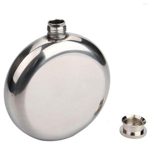 Hip Flasks 5oz Round Flask Stainless Steel Pocket Flagon Whiskey Wine Alcohol Bottle Gift For Men And Women Outdoor Liquor