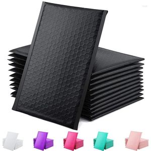 Sacos de armazenamento 10 peças Envelope bolha preto Envelopes autocolantes Envelopes acolchoados com pacotes de presente para mala postal