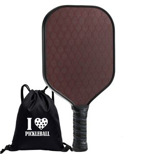 Tennis Rackets Carbon Fiber Pickleball Paddle Polypropylene Honeycomb Racquet Textured Surface Pickle Ball Racket with Comfort Grip 230609