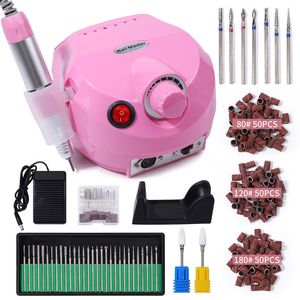 Nail Manicure Set 35000rpm Professional Nail Drill Machine Mill for Manicure Nails Lathe Gel Drills Polisher Milling Cutter Electric File Sander 230609