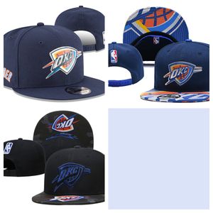 Oklahoma''city Thunder''ball Caps 2023-24 Unisex Mode Baumwolle Baseball Snapback Männer Frauen Sonnenhut Stickerei Frühling Sommer Kappe Großhandel