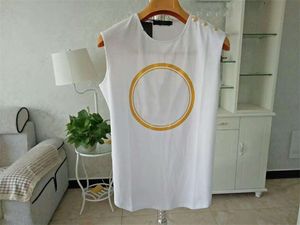 Womens Designer T Shirts High Quality Summer Sleeveless Tees with buttons Women Clothing Top Short Sleeve jumper pullovers jumpers