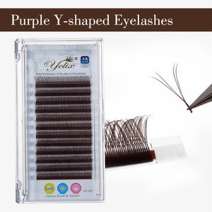 Strumenti per il trucco Yelix Marrone scuro Yy Lashes Soft 0.05 Y Estensione ciglia Naturali Extension ciglia Forniture Ciglia sintetiche all'ingrosso di visone 230609