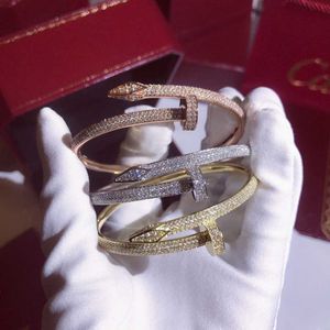 Fabrikpreis-Armband-Edelstahl-Volldiamant-Nagelarmband