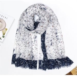 women viscose humming bird print fringe scarves and shawls long beach small flower wrap hijab 18090cm 294w