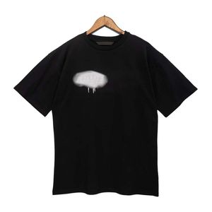 Tasarımcı T Shirt Yaz Sweatshirt Kabarcık Mektubu Baskı Kısa Kollu Tişörtler Pa Erkek Kadınlar LM Yuvarlak Boyun Külot Tee Gevşek Yarım Kollu S-XL