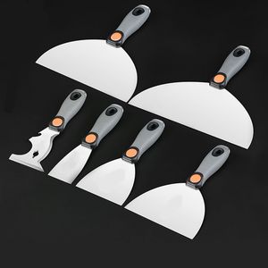 Putty Knife Stainless Steel Drywall Plastering Scraper Tool Trowel Wall Cleaning Shovel Construction Tools FO4040FO4045 230609