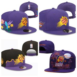 Phoenix''Suns''''Sball Caps 2023-24 UNISEX Moda Pamuk Beyzbol Kapağı Snapback Hat Erkek Kadın Güneş Şapkası Nakış İlkbahar Yaz Kapağı Toptan