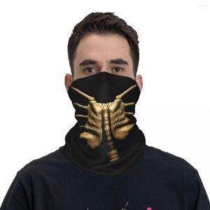 Cachecóis Face Hugger Bandana Pescoço Gaiter Facehugger Alien Xenomorph Mask Scarf Multiuso Balaclava Cover Warm Outdoor Sprots Adult