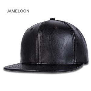 Sun Cap Pu Leather Material Snapback Closer Flat Brim Outdoor Justerbar unisex Size Tennis Hip-Hop Popular Basketball Baseball SP271T